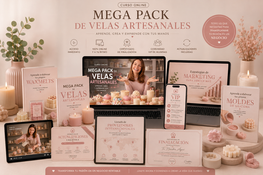 Mega Pack: Domina el Arte de las Velas Artesanales