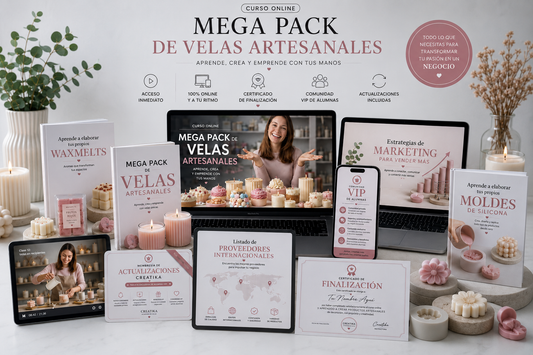Mega Pack: Domina el Arte de las Velas Artesanales