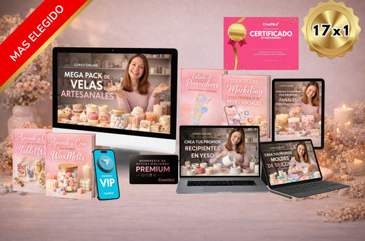 Mega Pack: Domina el Arte de las Velas Artesanales